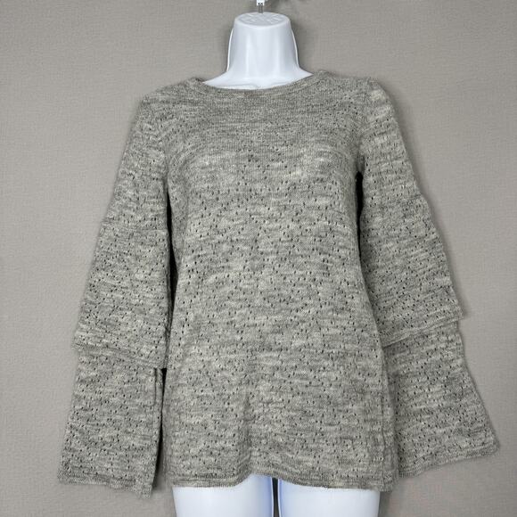Elisabetta Collection Sweater Womens XS Wool Alpaca Bell Sleeve Made in Italy - Picture 1 of 13